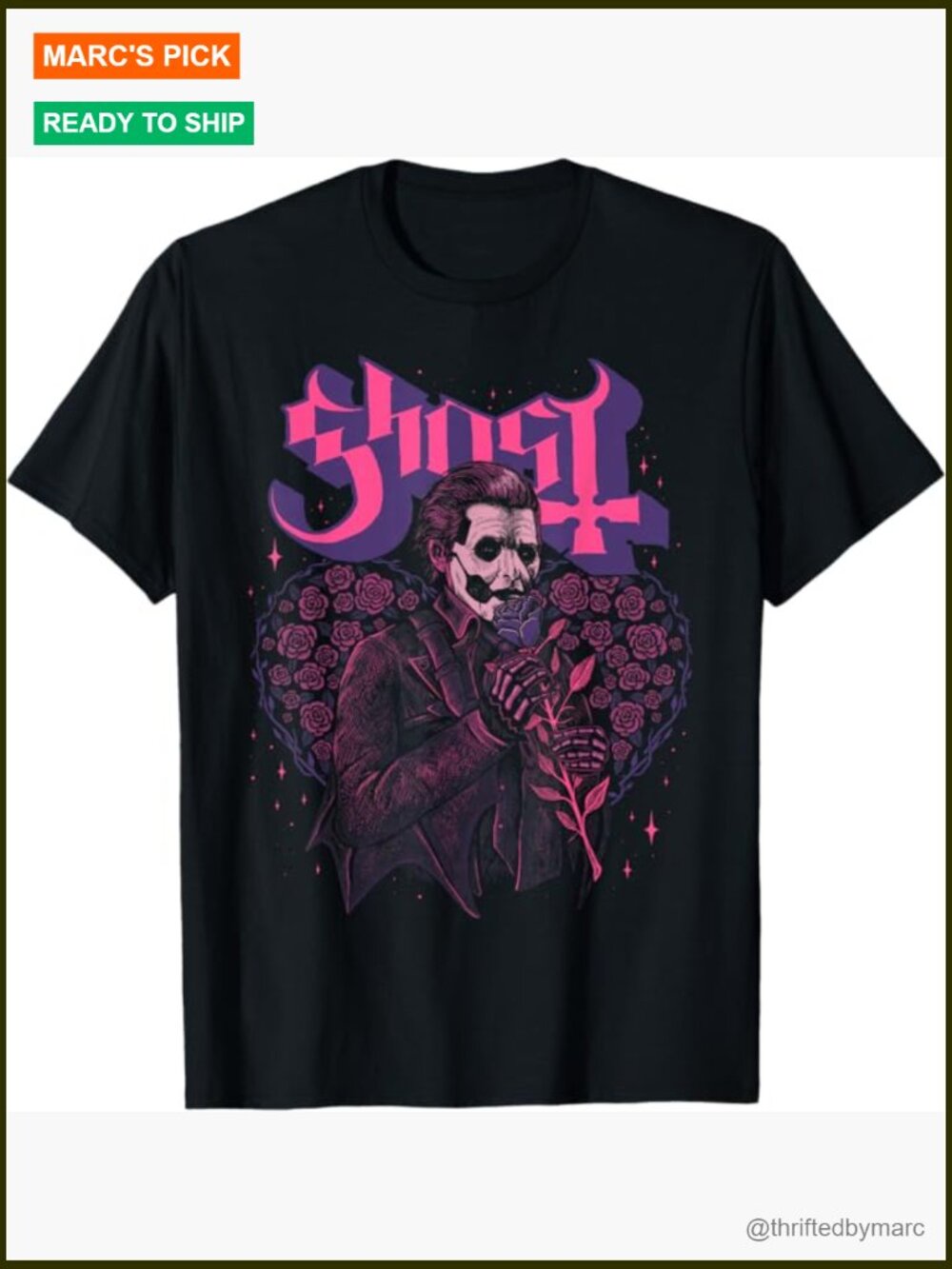 Music Album Inspired Graphic T-Shirt Short Sleeve